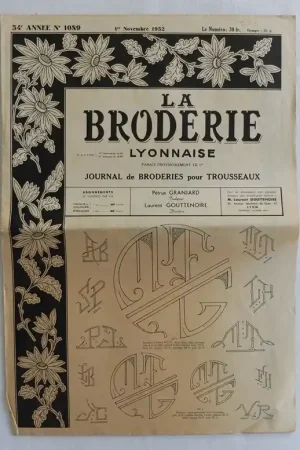 Oud patroonblad la Broderie (2) Bestseller