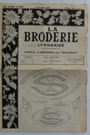 Oud patroonblad la Broderie (1) Merkproduct