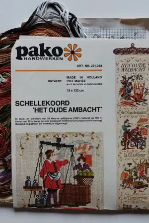 Actieprijs Borduurpakket Schellekoord Het oude ambacht
