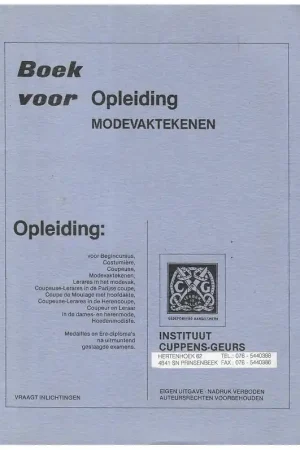 Alleen Vandaag Boek: Boek voor opleiding modevaktekenen