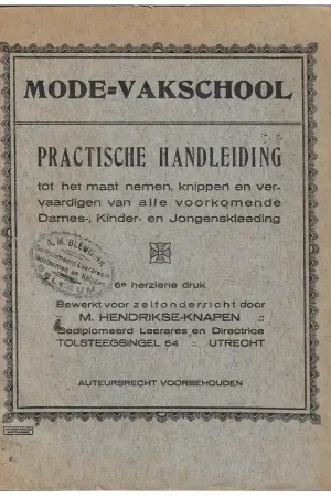 Tijdelijk Beschikbaar Boek: Mode vakschool practische handleiding