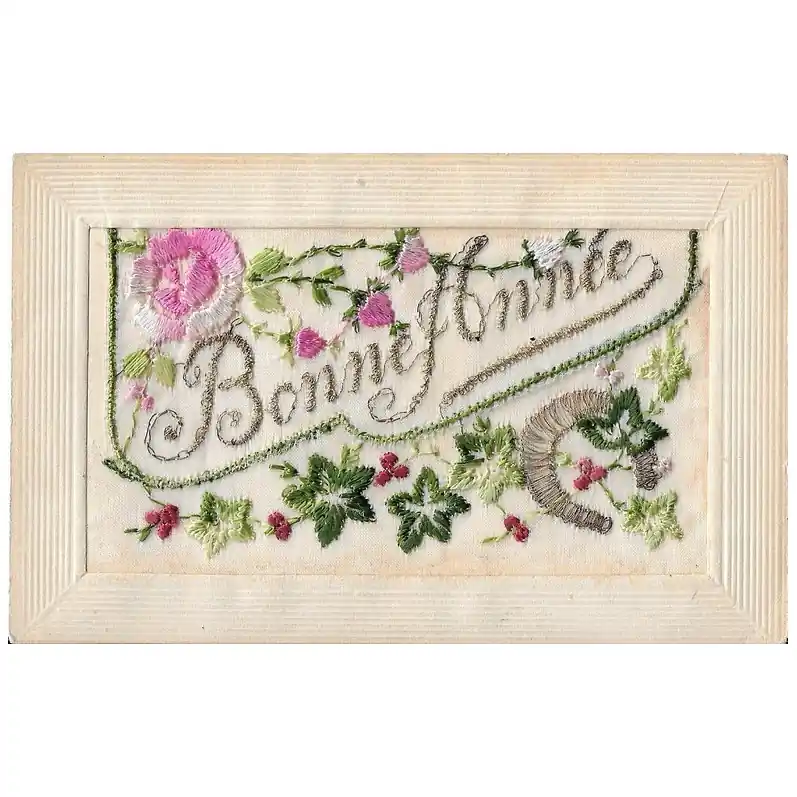 Direct Beschikbaar Oude kaart Bonne Année (6)