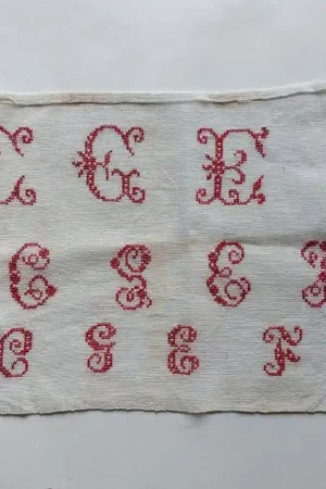 Lapje met geborduurde letters Alleen Vandaag