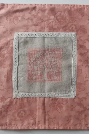 Alleen Vandaag Kussen overtrek met geborduurde boom