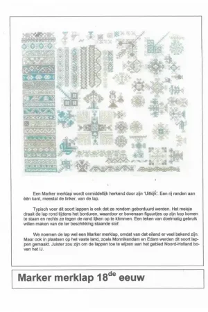 Koopje Patroon: Marker merklap 18e eeuw