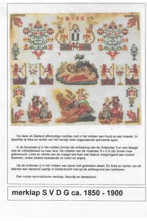 Patroon: merklap S.V.D.G. Favoriet