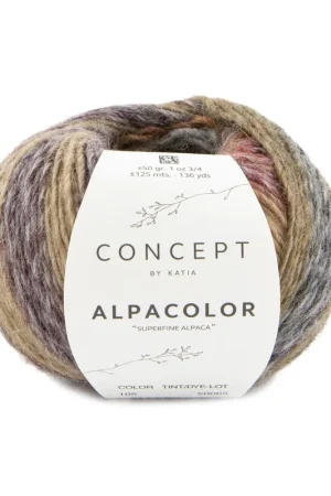 Alpacolor Kleurnummer 105 - Rood-Grijs-Bruin Veilige Betaling