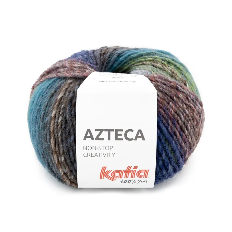 Azteca Kleurnummer 7895 - Blauw-Groen-Rood Actieprijs